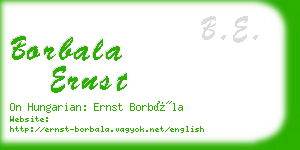 borbala ernst business card